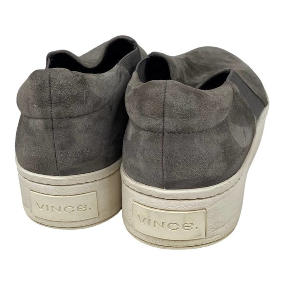 Vince Women's Warren Slip On Gray Suede Leather Loafer Sneakers- Size 8.5 - Picture 6 of 8